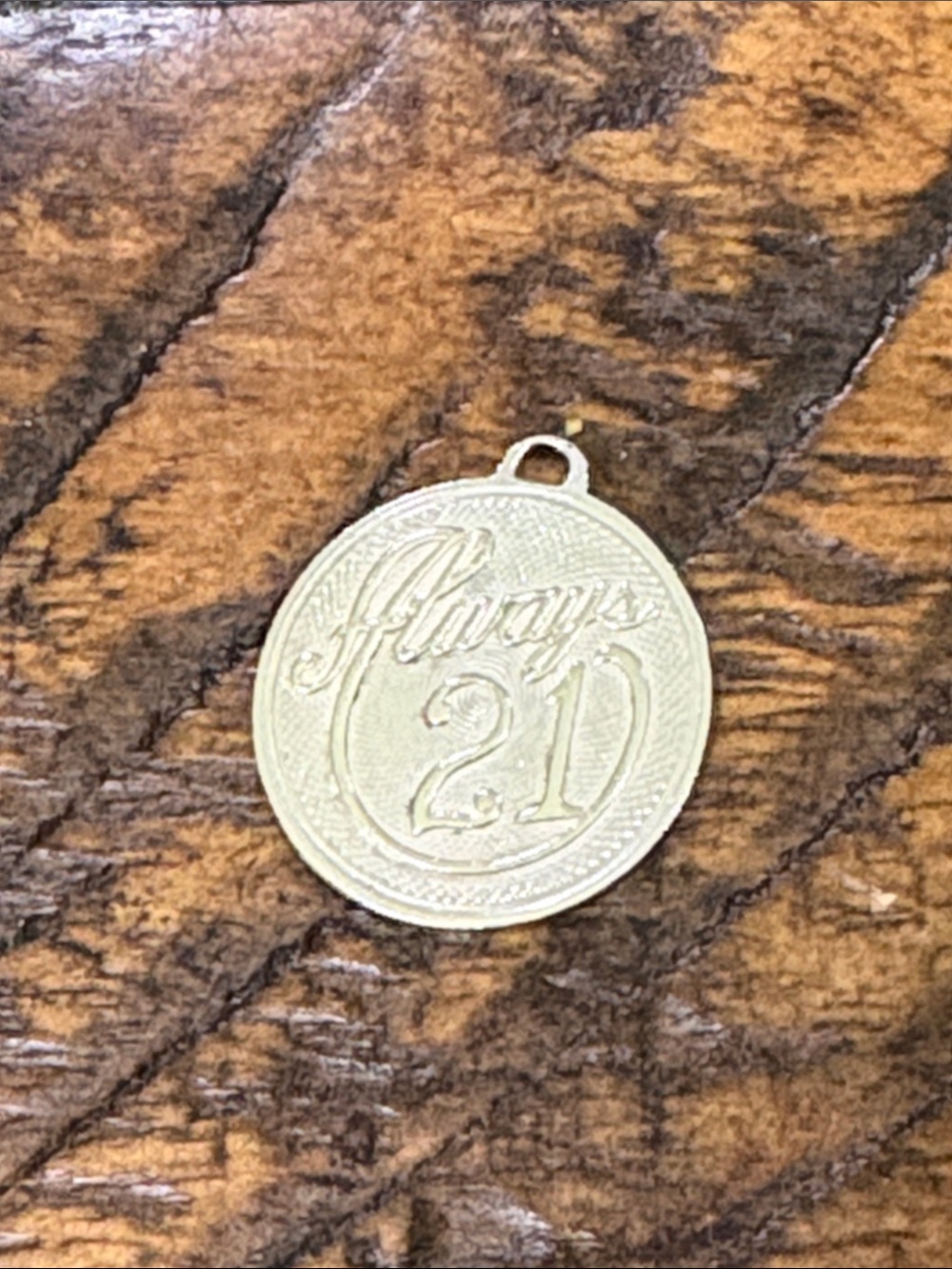 Always 21 Sterling silver Round Charm Pendant